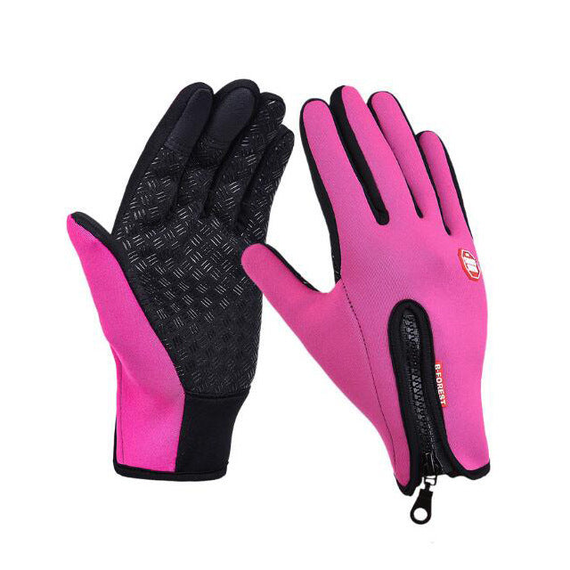 Touchscreen Reiten Motorrad Schiebe Wasserdichte Handschuhe Fleece