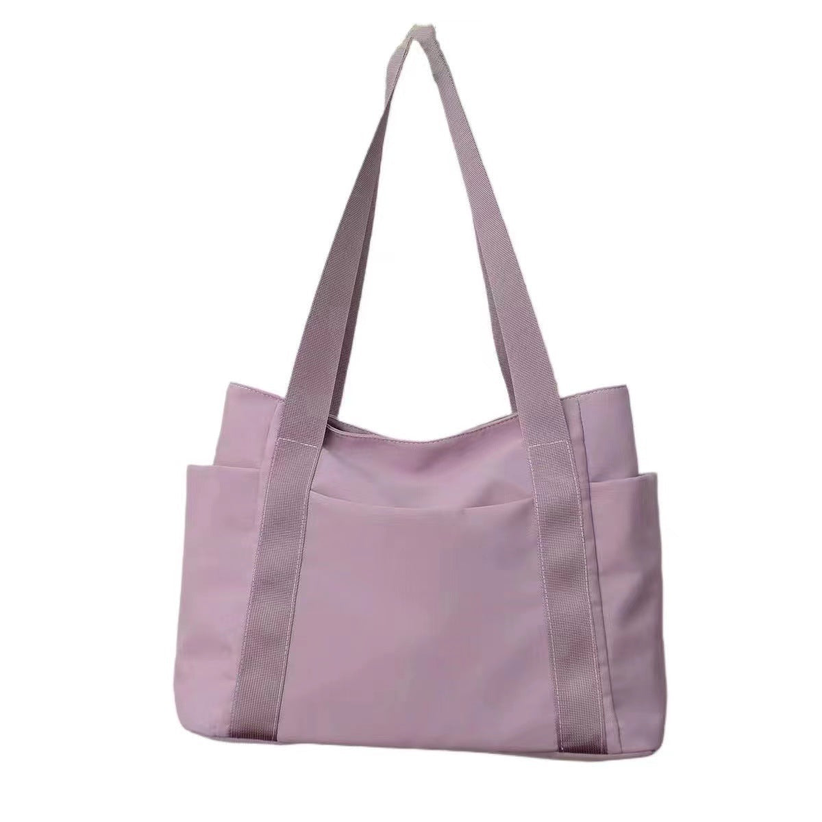 Neue japanische Stil einfarbige Einkaufstasche Umhängetasche Casual Einfache Canvas Handtasche