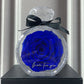 Natürliche ewige Blumenornamente Transparente Abdeckung Getrocknete Rose Geschenkbox für Weihnachten Neujahr Valentinstag Wohnkultur