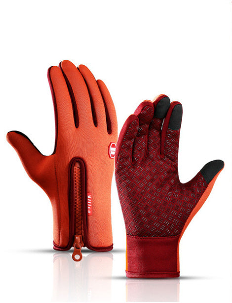 Touchscreen Reiten Motorrad Schiebe Wasserdichte Handschuhe Fleece