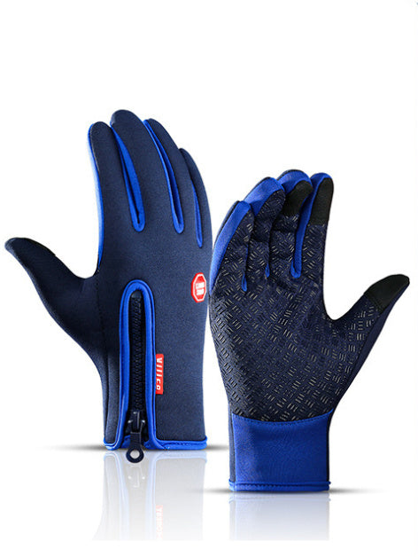 Touchscreen Reiten Motorrad Schiebe Wasserdichte Handschuhe Fleece