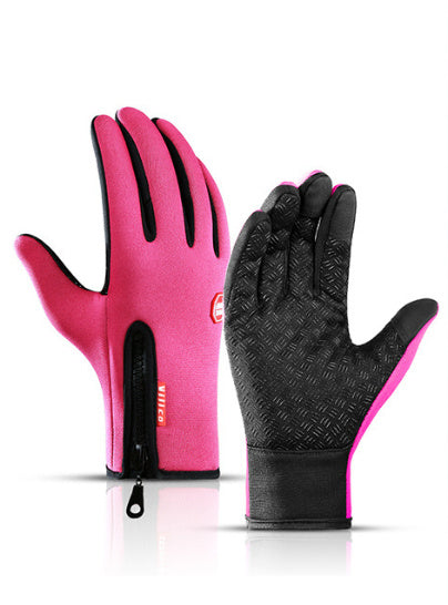 Touchscreen Reiten Motorrad Schiebe Wasserdichte Handschuhe Fleece