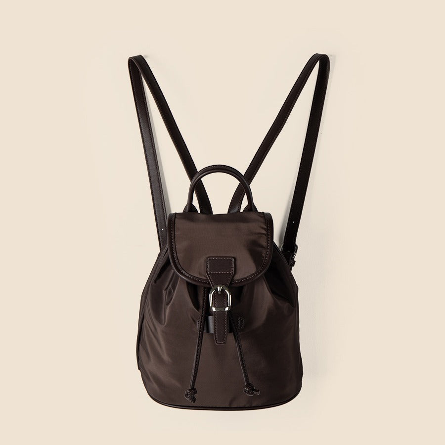 Nylon Kordelzug Bundle Rucksack Lässig Vielseitig Einfach Einfarbig Große Kapazität