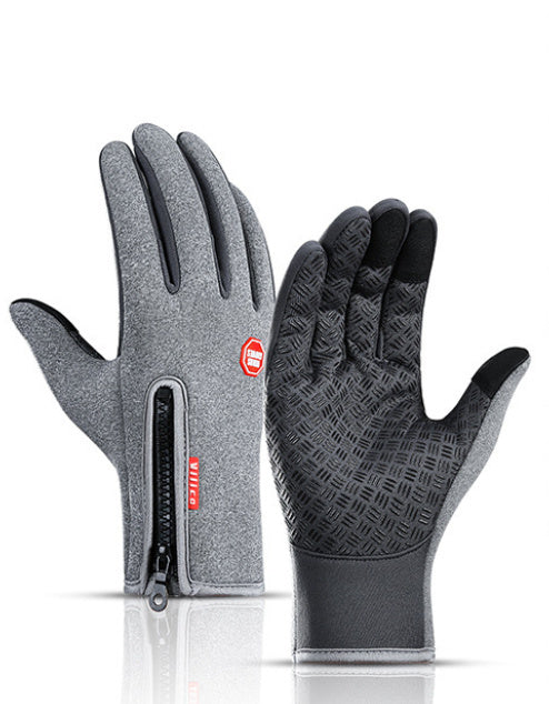 Touchscreen Reiten Motorrad Schiebe Wasserdichte Handschuhe Fleece