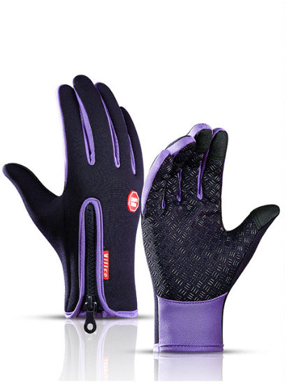 Touchscreen Reiten Motorrad Schiebe Wasserdichte Handschuhe Fleece