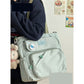 Damen Canvas Japanische Tasche im College-Stil