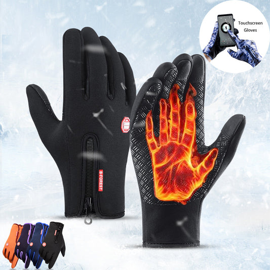Touchscreen Reiten Motorrad Schiebe Wasserdichte Handschuhe Fleece