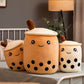 Perle milch tee tasse kissen