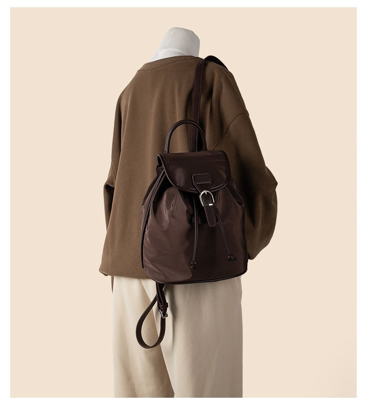 Nylon Kordelzug Bundle Rucksack Lässig Vielseitig Einfach Einfarbig Große Kapazität