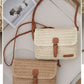 Damen Sommer Beach Travel Crossbody Strohtasche