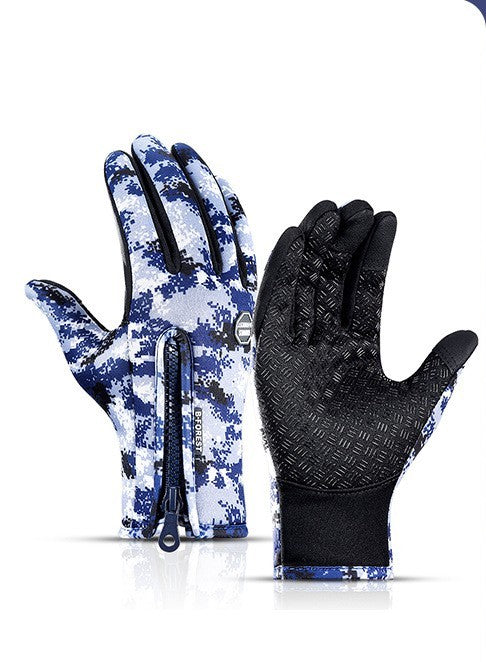 Touchscreen Reiten Motorrad Schiebe Wasserdichte Handschuhe Fleece