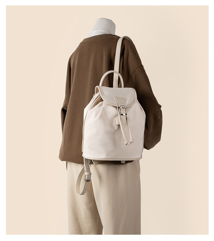 Nylon Kordelzug Bundle Rucksack Lässig Vielseitig Einfach Einfarbig Große Kapazität