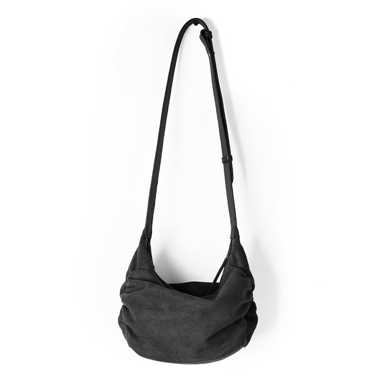 Damen Wildleder Schulter Crossbody Dumpling Bag