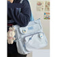 Damen Canvas Japanische Tasche im College-Stil