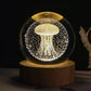 Leuchtender Sternen himmel und Planeten Mond Mond Kristall kugel Kleine Nacht lampe Projektion Ambiente Licht Kreatives Geschenk Neues seltsames Geschenk