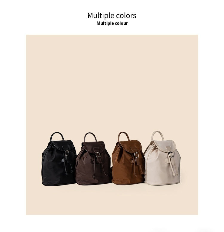 Nylon Kordelzug Bundle Rucksack Lässig Vielseitig Einfach Einfarbig Große Kapazität