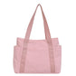 Neue japanische Stil einfarbige Einkaufstasche Umhängetasche Casual Einfache Canvas Handtasche
