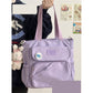 Damen Canvas Japanische Tasche im College-Stil