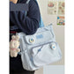 Damen Canvas Japanische Tasche im College-Stil